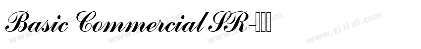 Basic Commercial SR字体转换